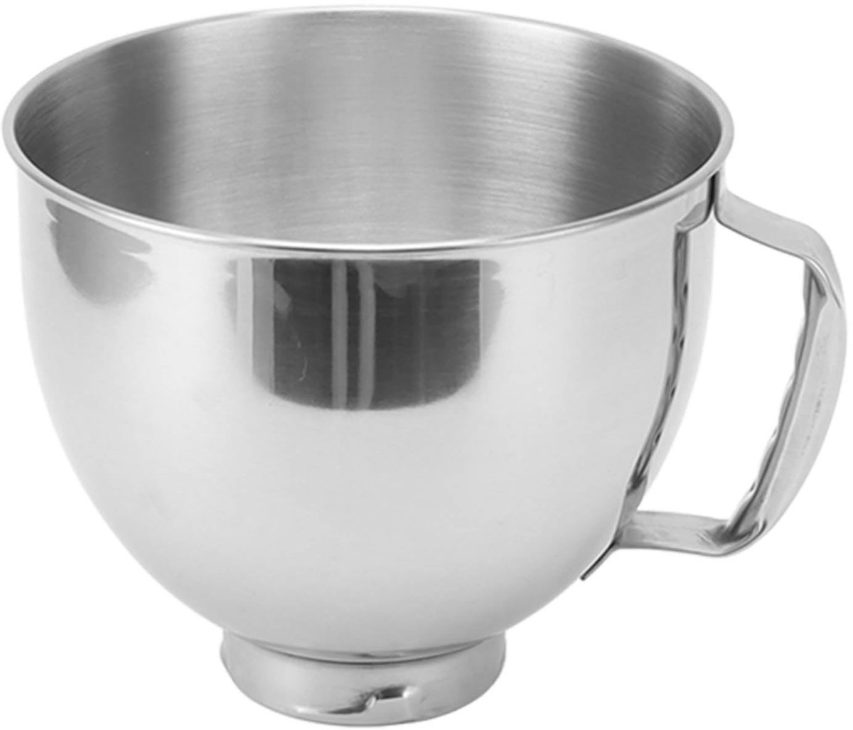Dailygoods- Mengkom Roestvrijstaal 5 Quart - Mixer Accessoire - Multifunctioneel - Voor Bakken - Geschikt voor Oven - Eenvoudig te Gebruiken - Keukenkom