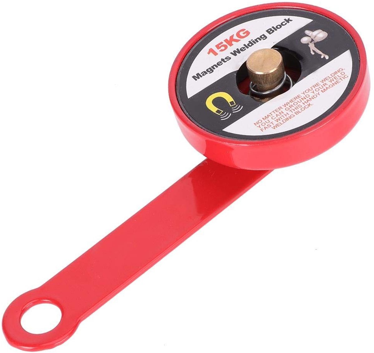 Dailygoods- Lasblok Vast Magnetisch - Magnetische Laszoeker - Magnetische Grounder - Gelegeerd Staal - Sterke Zuigmagneet - Duurzaam Materiaal