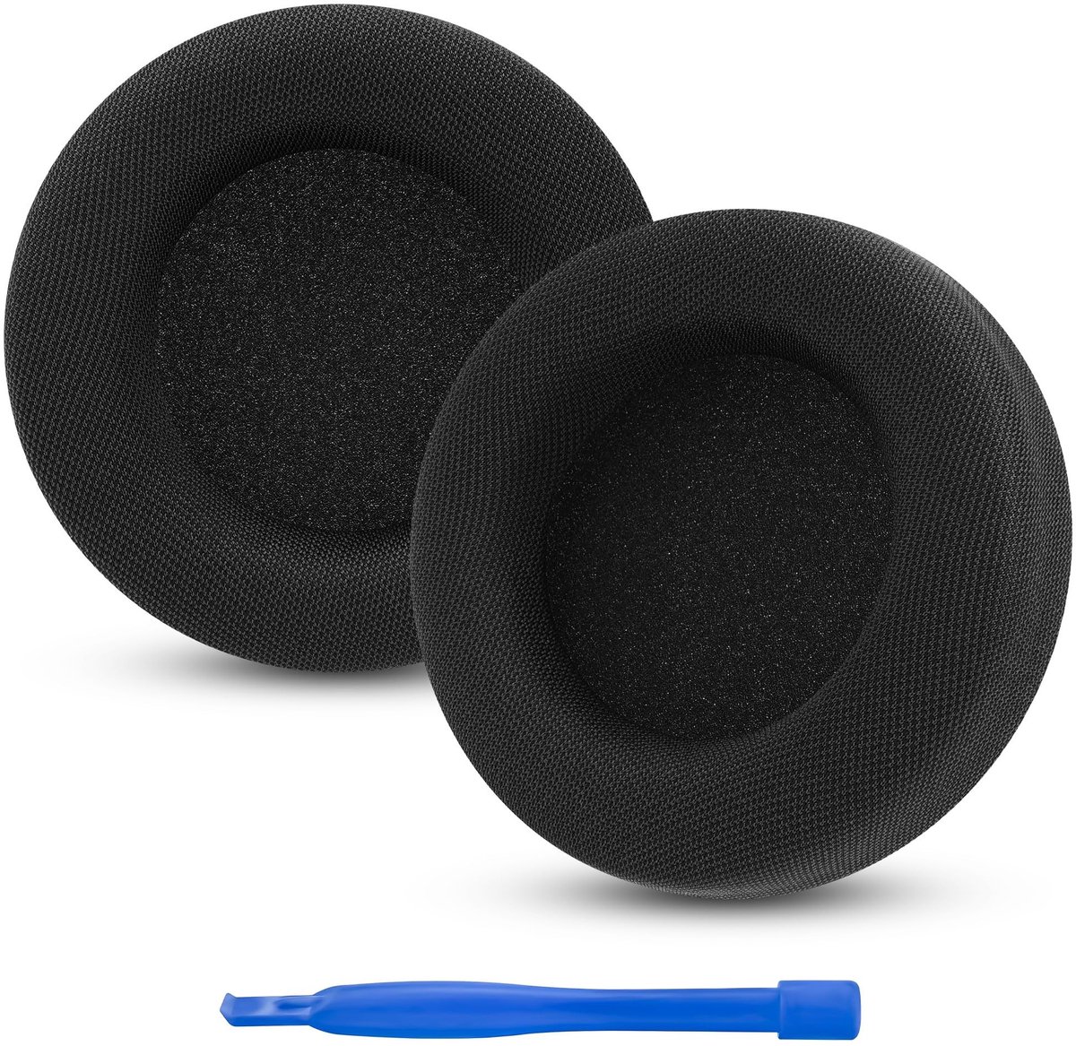 Dailygoods - Vervangende Oorkussens voor Hoofdtelefoon (Mesh Stof/Zwart)