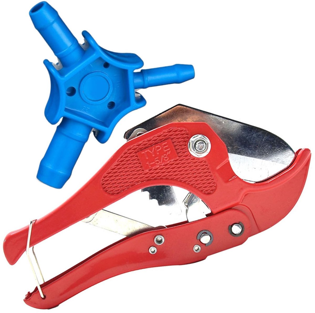 Dailygoods- Gereedschapsset Premium - Buisschaar tot 42 mm - Kalibrator 16/20/26 mm - Roestvrij Stalen Lemmet - Ergonomische Handgrepen - Nauwkeurige Sneden - Pijpsnijder