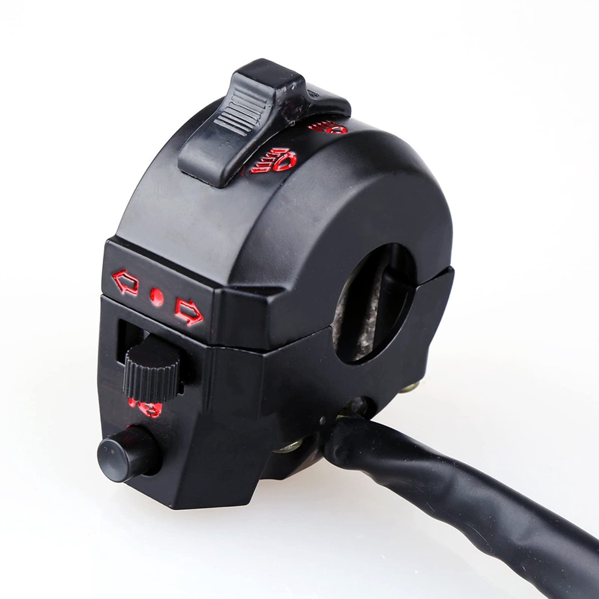 Dailygoods - Motorfiets Universele Schakelaar - Hoogwaardig Stuur Controle - Zwart - Richtingaanwijzer - Geschikt voor Motorrijden - 7/8 Inch