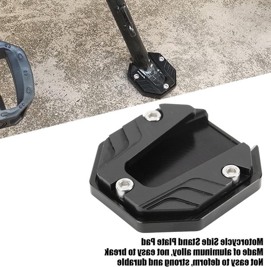 Zijstandaard Verlengingsplaat voor Motorfiets, Aluminium Steunplaat, Hoogwaardige Kickstand Accessoire voor Stabiliteit en Ondersteuning — afbeelding 4