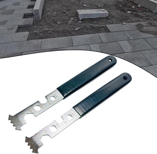 Bestratingsgereedschap set - Steenverwijderaar - Terras Onderhoud - Inclusief inbussleutel - 30 cm lang - Zilver van Bestratingsgereedschap — afbeelding 3