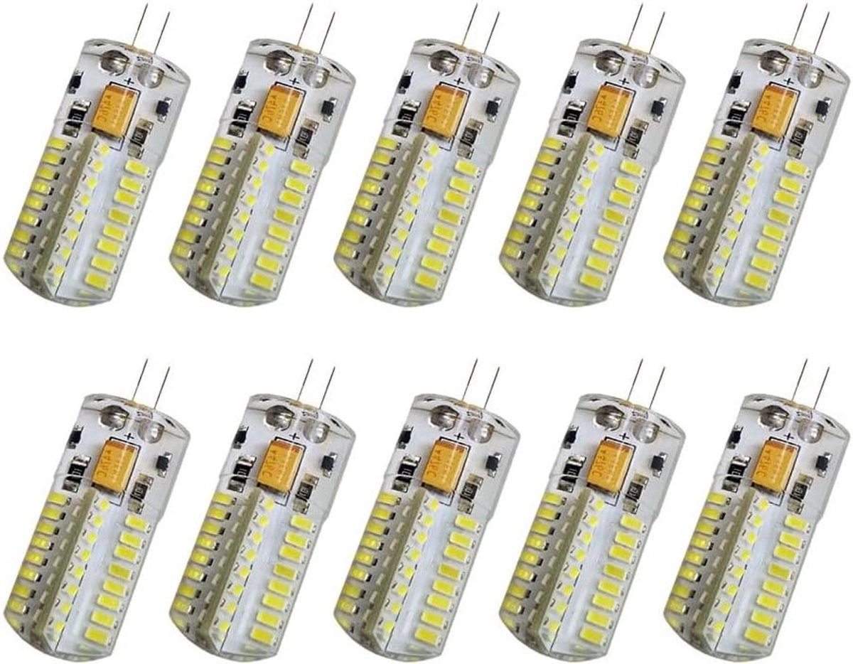 Ledlamp G4 - Spotlamp Energiezuinig - Onderbouw Verlichting - Lange Levensduur - 10 Stuks - Warm Wit