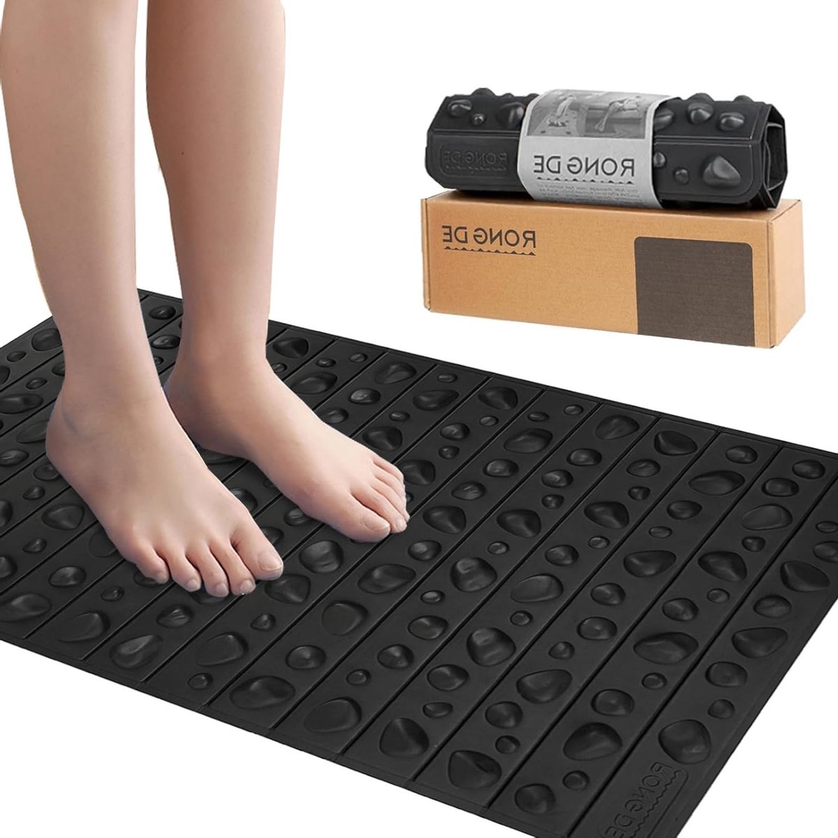 Ergonomische Voetmassage Mat voor Reflexzone Massage, Acupressuur Mat, Anti-Vermoeidheid, Ideaal voor Kantoor en Thuis, 70 x 42 cm