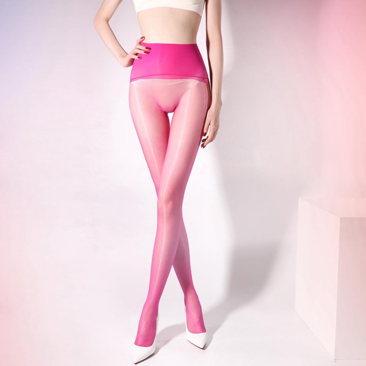 Dunne naadloze hoge taille panty’s voor dames, perfect voor elke gelegenheid en outfit