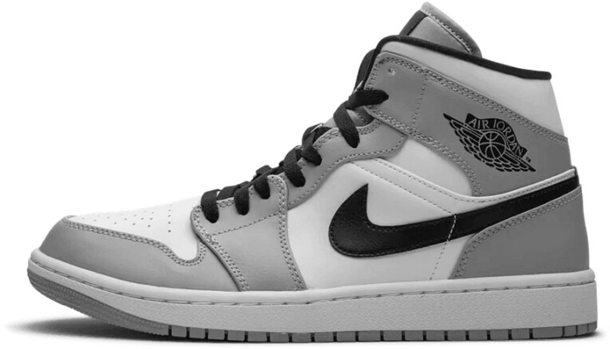 Air Jordan 1 Mid ‘Light Smoke ‘ Wit