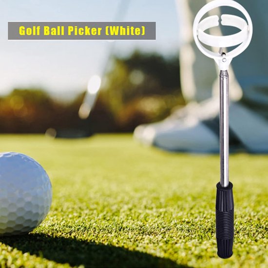 Telescopische Ballenvanger - Ballenraper Vijver - Golfballen Vissen - Automatisch Vergrendelingsmechanisme - 22 meter - Wit — afbeelding 2
