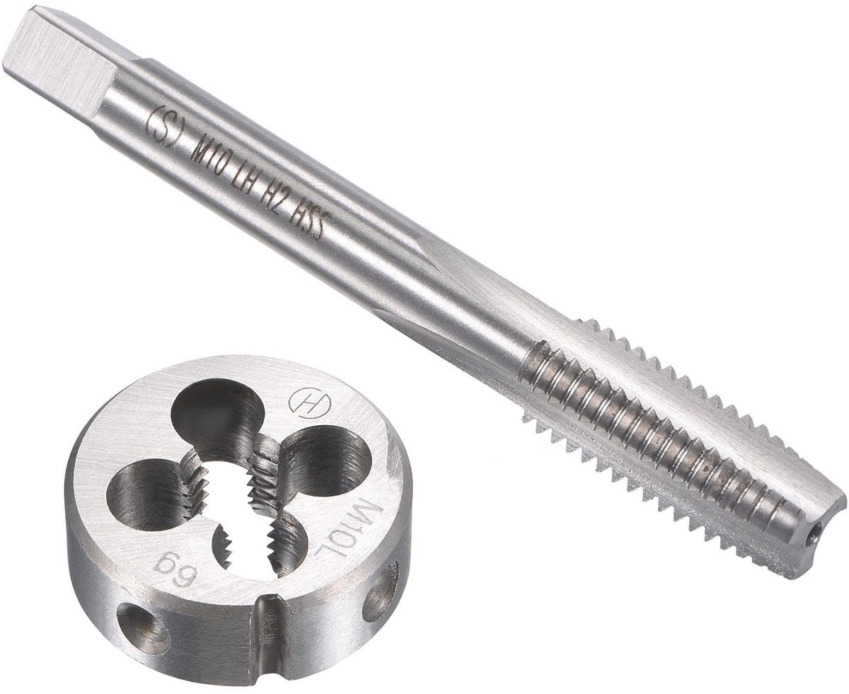 Cosensi- Tapset M10 x 1,5 mm - Linkshandige Schroefdraadmeter - HSS Schroefdraad Snijder - Gelegeerd Gereedschapsstaal - Duurzaam Ontwerp - Eenvoudige Bediening - Schroefdraadset