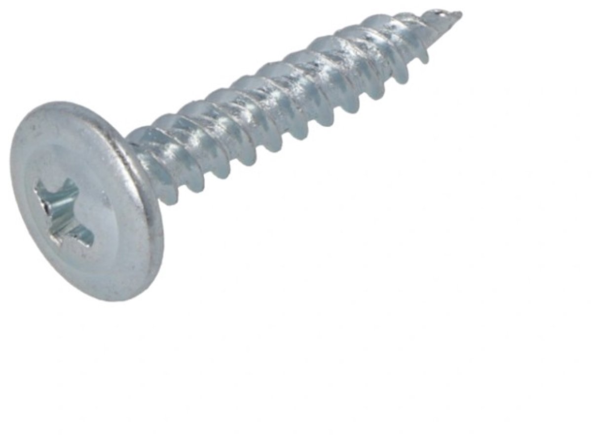 Dak & Gevel - Montageschroef zelftappend - Phillips2 - 4,2 x 19mm - Verzinkt - Voldraad (200 stuks)