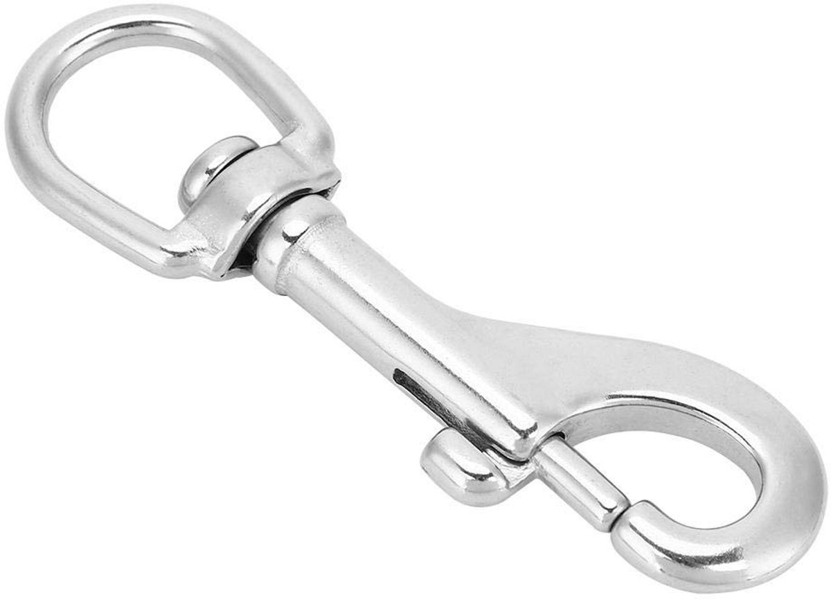 MTTproducts- Karabijnhaak Draaibaar - Duikhaak - 316 Roestvrij Stalen Haak - Slijtvast - Lichtgewicht - Multifunctioneel Accessoire