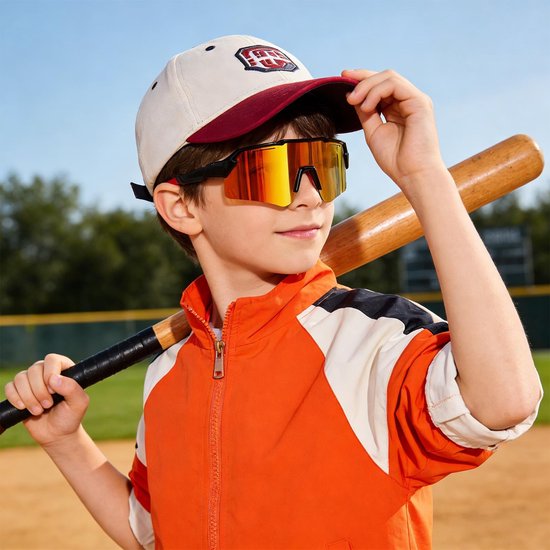 Cosensi- Zonnebril Kinderen UV400 Bescherming - Gepolariseerde Zonnebril - Sportzonnebril - Fietsbril - Bril met Brilriem - Optimale Helderheid - Sportbril van Cosensi — afbeelding 5