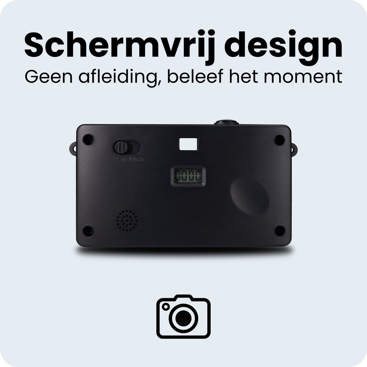 Campsnap Digitale Camera - Schermvrije Retro Fotocamera - 8 Megapixel - 2000 foto's - Minimalistisch Vintage Design - Met Flits - Oplaadbaar - 4GB - Denim thumbnail 4