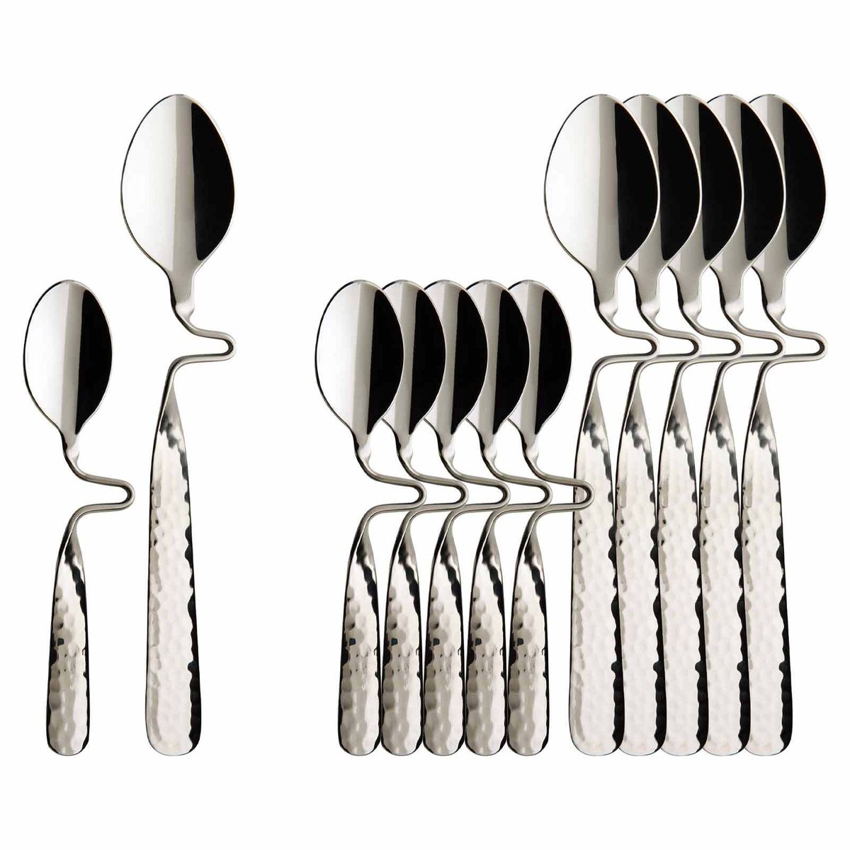 Kaffee- & Espresso-Löffel NewWave Caffè Spoon 17,5 cm & 12 cm Set van 12