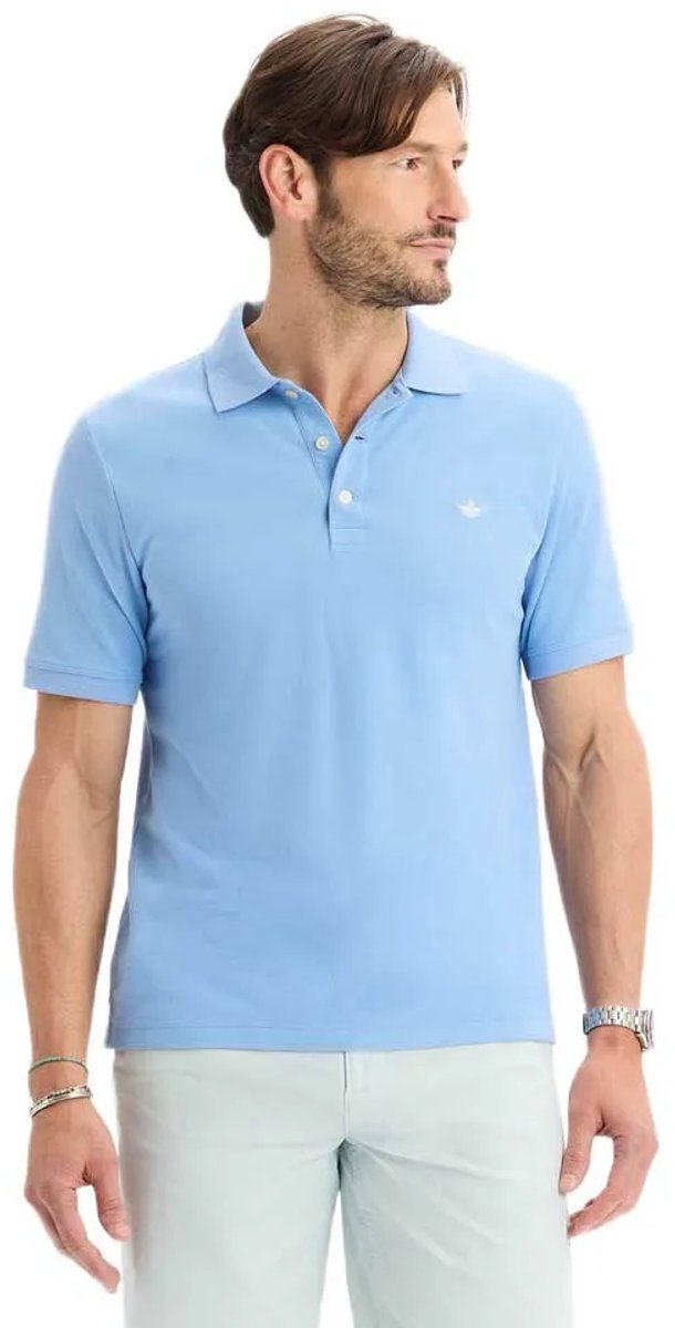 Dockers Coolmax Korte Mouw Poloshirt Blauw S Man
