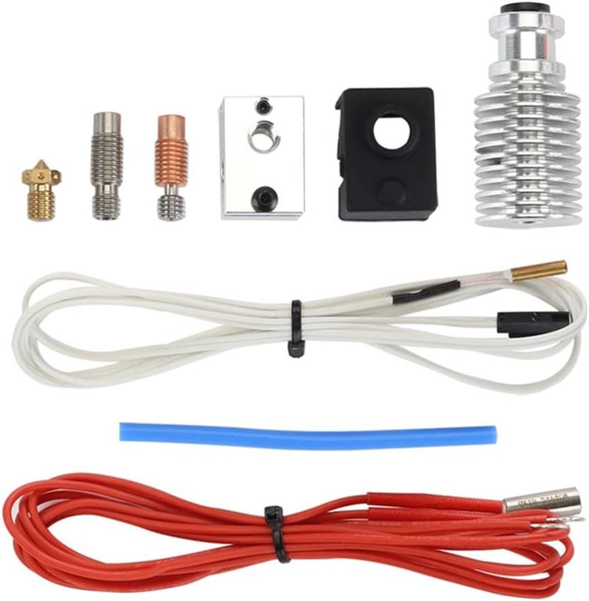Extruder Mondstuk Set - Printer Onderdelen - 3D Printen - Hoge Temperatuur Bestendig - 1 Set - Willekeurig