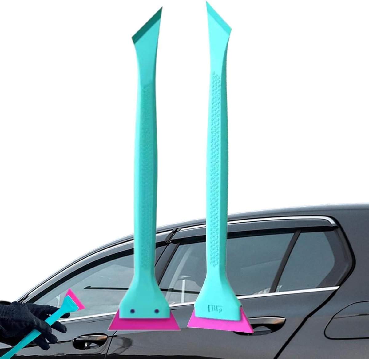 Foliewisser - Raamtrekker - Folie Aanbrengen - Ergonomisch Ontwerp - 24 cm - Blauw