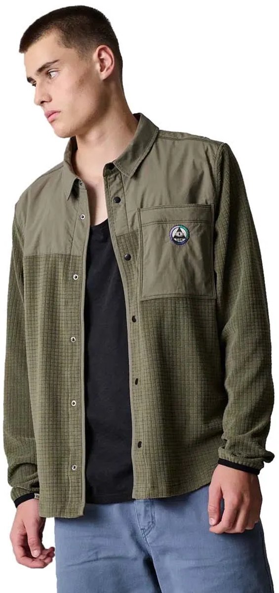 Ion Ionic Fleece Overhemd Met Lange Mouwen L Dusty / Leaves