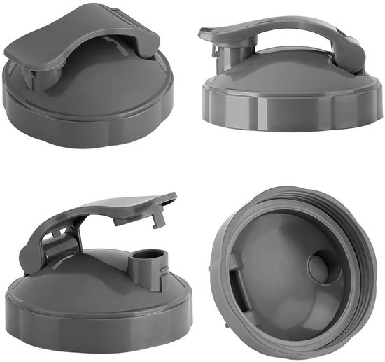 Store_9 - Seal Flip Top To-Go - Juicer Onderdelen - Vervangend deksel - Grijs - Blender Accessoire - Geschikt voor 600W en 900W - Flip Top Lid van Store 9 — afbeelding 3