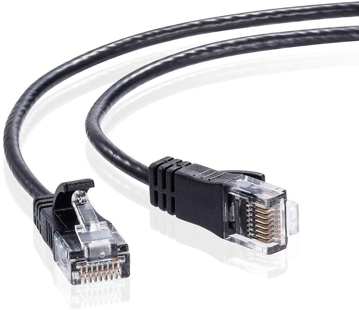 LAN-kabel - Netwerkkabel Ethernet - Internet Aansluiten - Ultrafijn Design - 10 meter - Zwart
