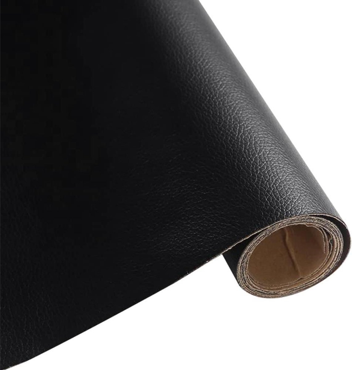 Imitatie Leer - Kunstleer Stof - Meubels Bekleden - Waterafstotend - 200x140cm - Zwart