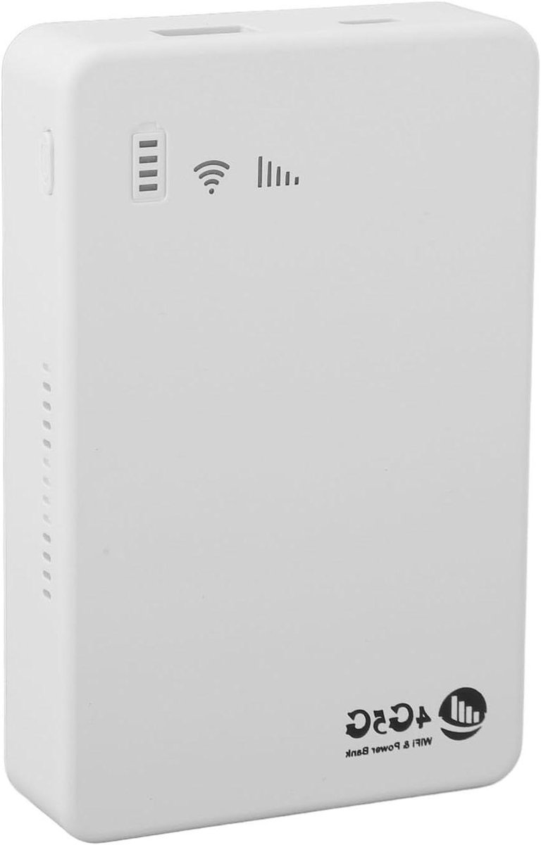 Mobiele WiFi Hotspot - Draagbare Router - Internet Onderweg - 10.000mAh Batterij - Tot 10 Gebruikers - Wit