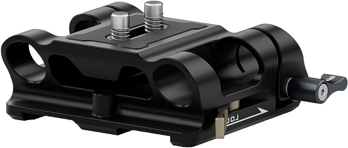 Universele Grondplaat - Basisplaat Camera - Video Productie - Modulair Ontwerp - 17.78 x 11.43 cm - Zwart