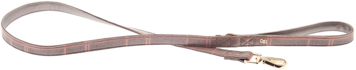 FERRIBIELLA Duurzame Leren Hondenriem Veilige Grip - Rose et Gris / S