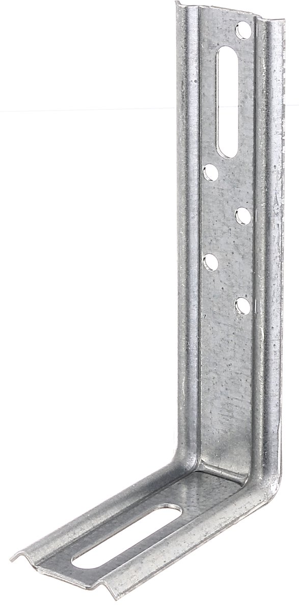 Alberts 866273 stelhoek | 90°-hoek, ingeperst, met sleufgat | sendzimir verzinkt | 70 x 130 x 30 mm | set van 25