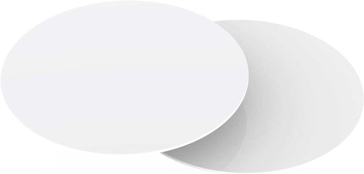 Cake Board Acryl - Taart Schijf - Taart Presentatie - Herbruikbaar Glanzend - 25 cm - Wit