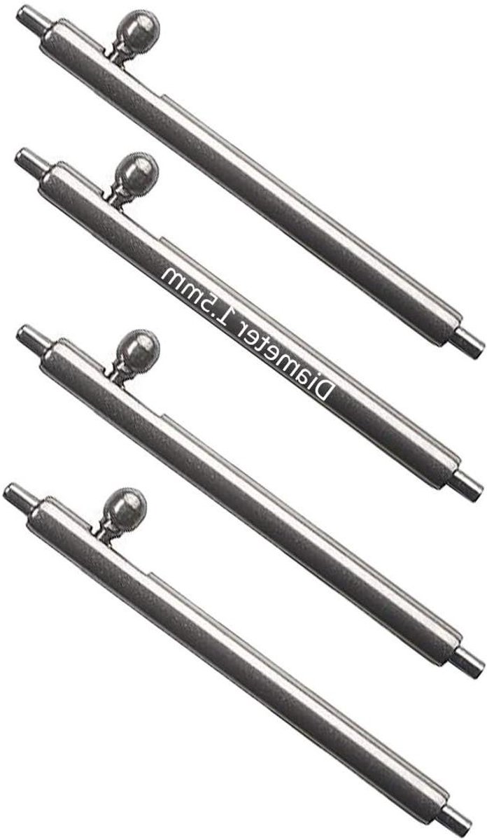 Veerringen Horlogeband - Polsband Pinnen - Horlogeband Vervangen - Roestvrij Staal 316L - 1.5 mm - Zilver