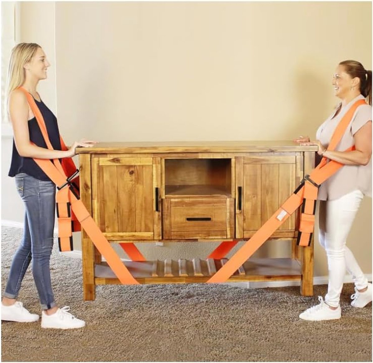 Carry straps voor 2 personen - ergonomische tillen - transportband voor meubels - dagelijkse gebruik met meubels