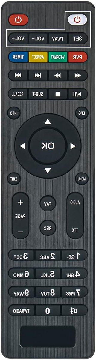 Vervang Afstandsbediening - Universele Afstandsbediening Decoder - TV Ontvanger Bediening - Ergonomisch Ontwerp - 15 x 5 x 1 cm