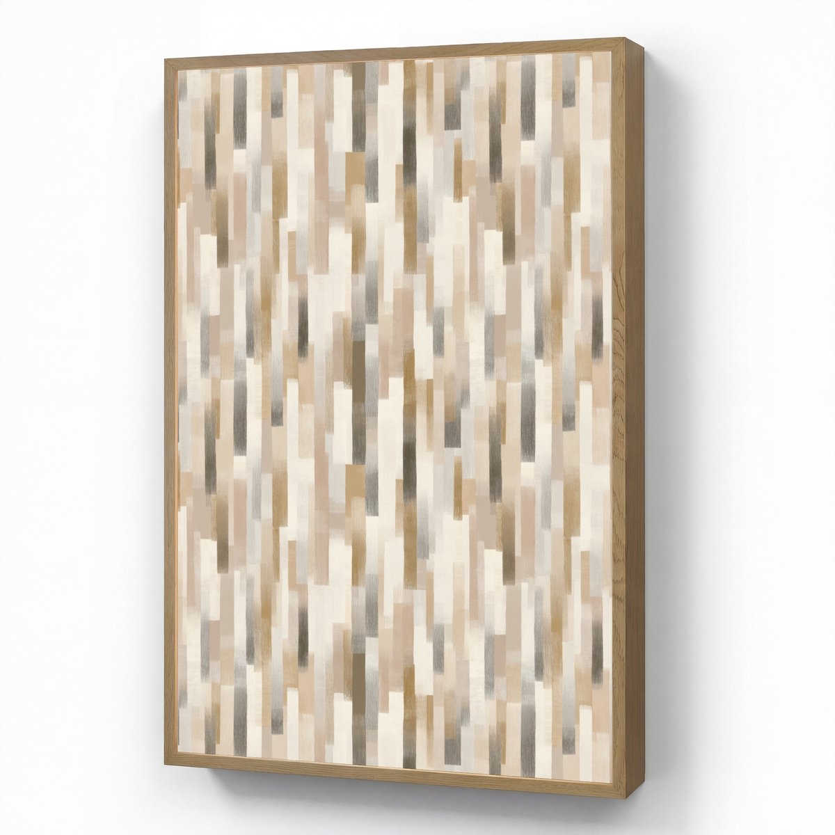 Wandlamp 70x100 cm - Oplaadbaar - Abstract - Patroon - Kwaststreken - Wandlampen binnen wo