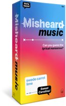 Misheard Music - Muziekkaartspel - Raad de Hit of Artiest achter de Wartaal - Hilarisch Partyspel
