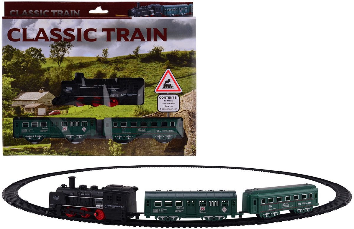 Johntoy Treinrails Met Klassieke Stoomtrein 13-delig