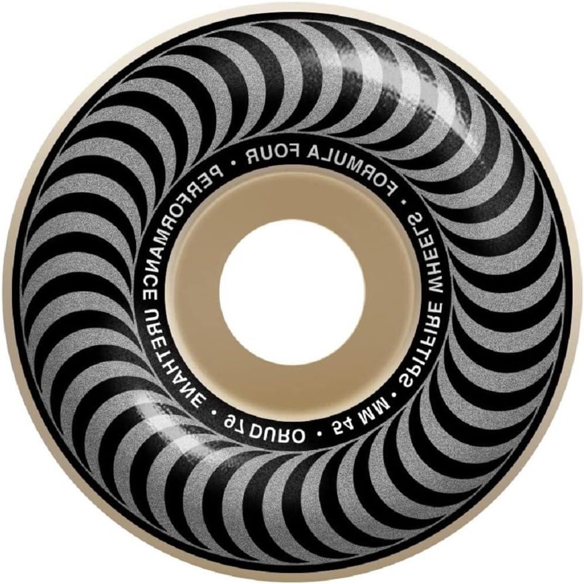 Skatewielen Classic Wielen Set Skateboarden F4 Side Cutout 54 mm Natuurlijk