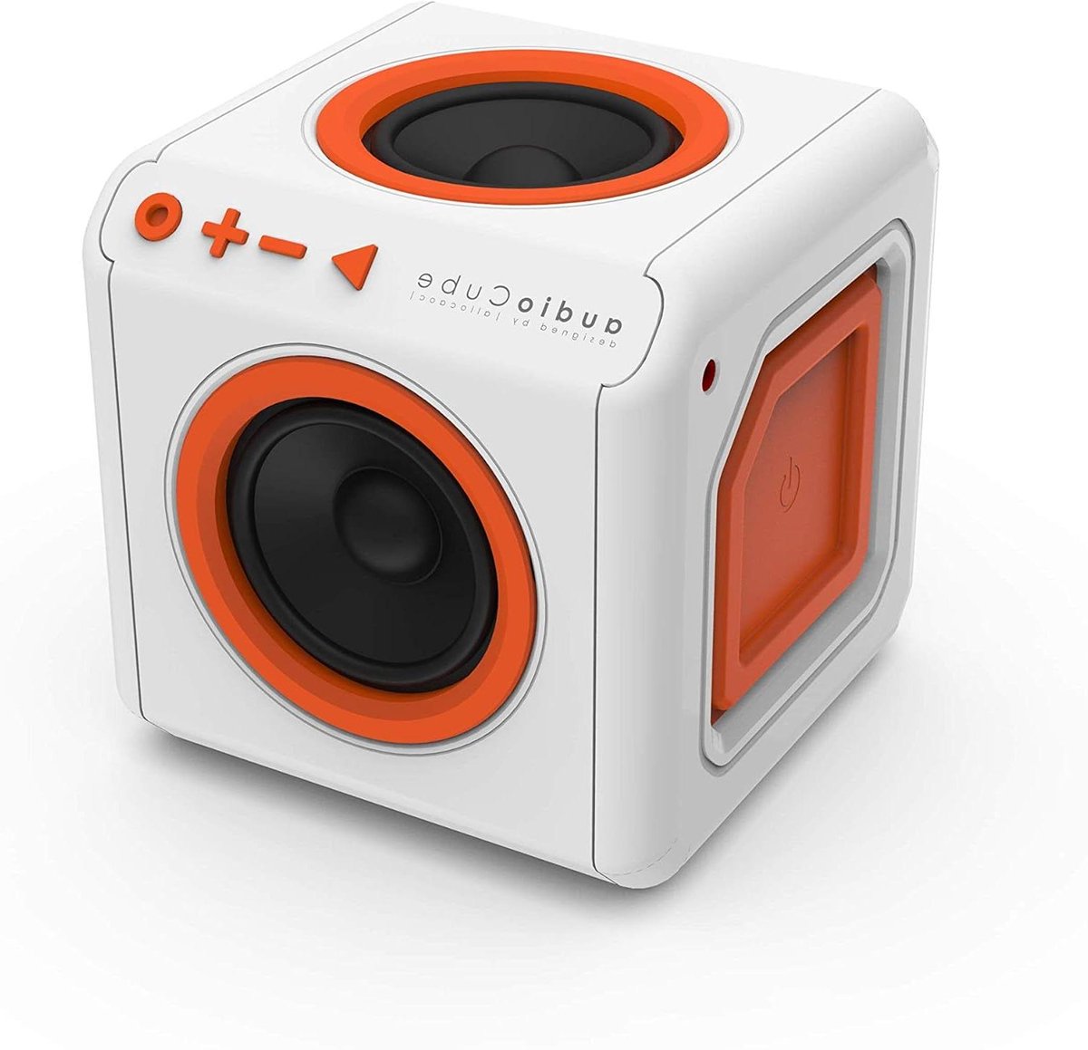 AudioCube - Draagbare luidspreker - Muziek luisteren - Zeer efficiënt - 10 Stuk - Zwart oranje wit