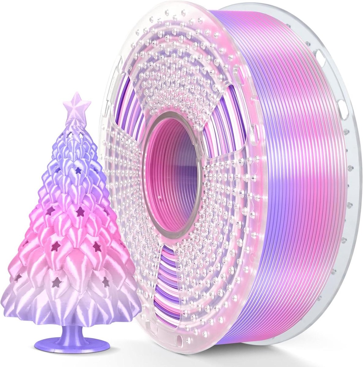 PLA+ Filament - 3D Printer Draad - 3D Printen - Snelle Kleurverandering - 1 kg - Regenboog