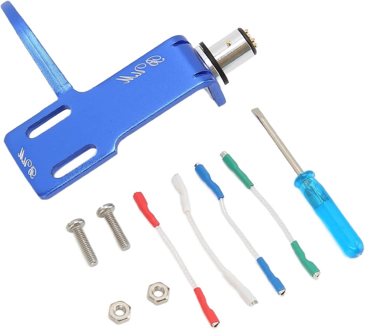 Draaitafel Headshell - Fonograaf Cartridge Houder - Muziek Afspelen - Aluminium Legering Constructie - 11 x 69 x 27 cm