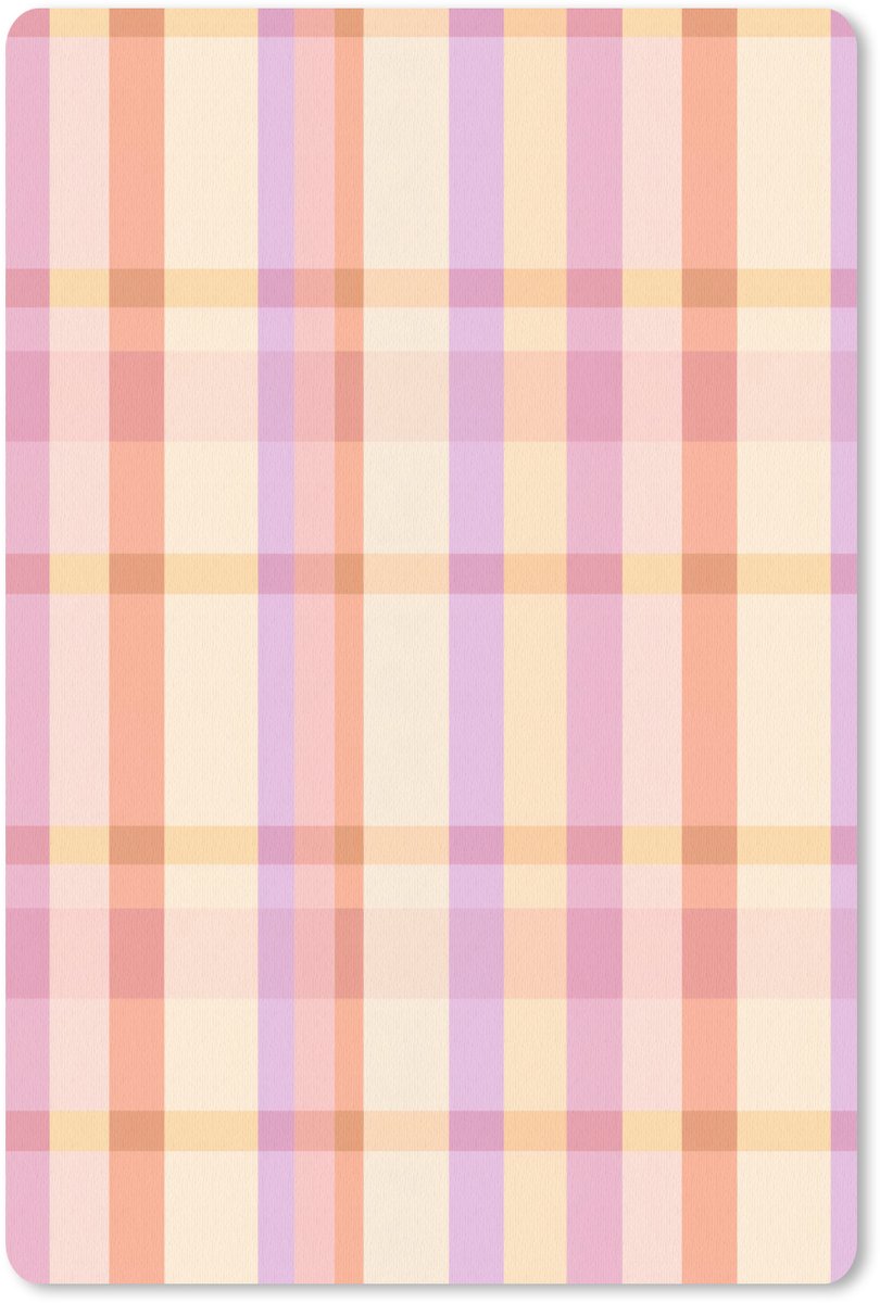 Muismat 13x20 cm - Mousepad Pastel - uitpatroon - Geometrisch - Muismatten