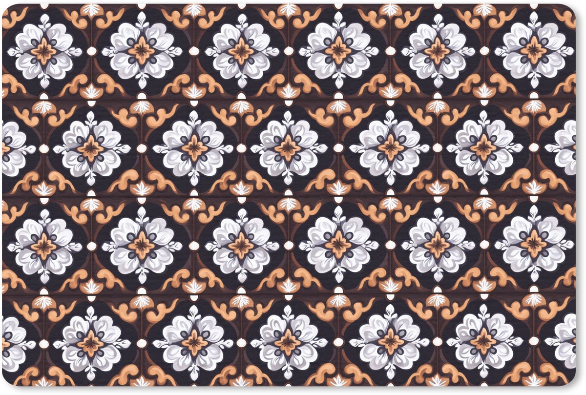 Muismat 13x8 cm - Mousepad traditioneel - Element - Kleurrijk - Muismatten