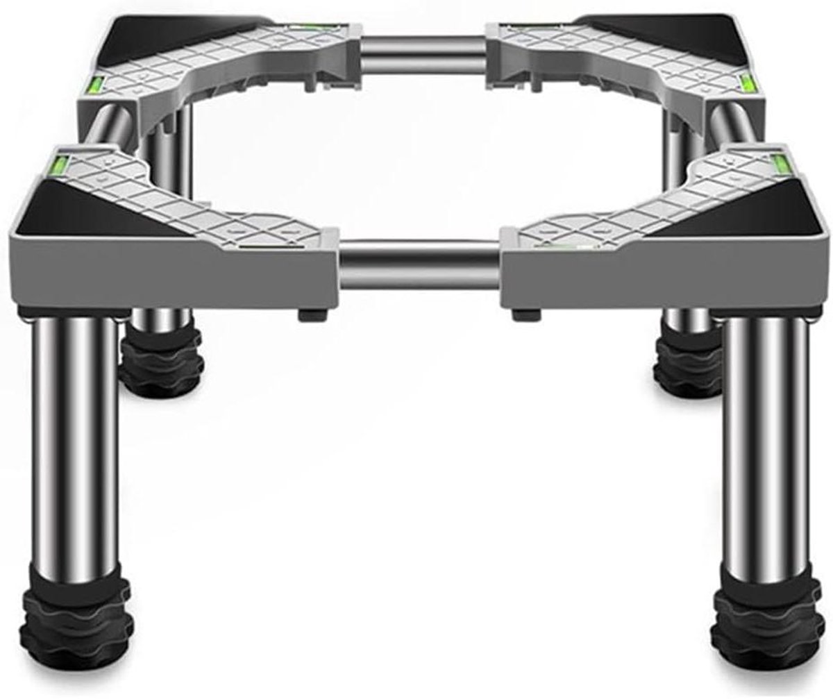 Koelkast Onderstel - Wasmachine Sokkel - Apparaten Verplaatsen - Verstelbare Afmetingen - 45-65 cm - Grijs