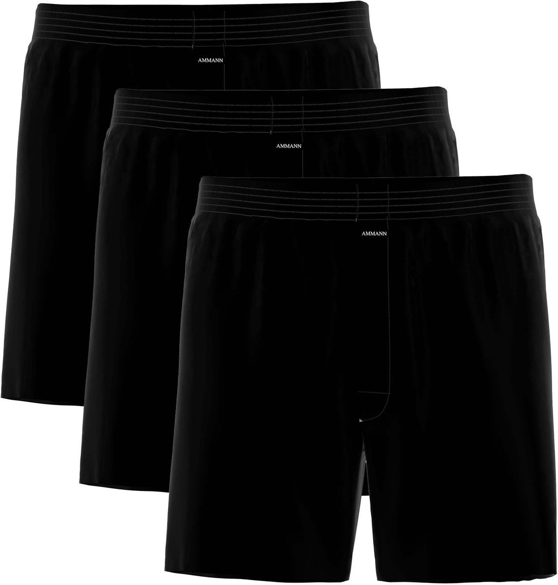 AMMANN Boxershorts Basic Cotton Boxer Short 3P Set van 3
