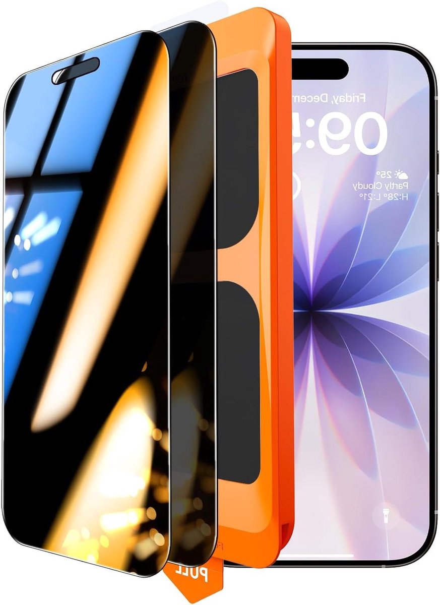 Screen Protector - Privacy Folie - Scherm Beschermen - Automatische Installatie - 6.8-Inch - Privacy