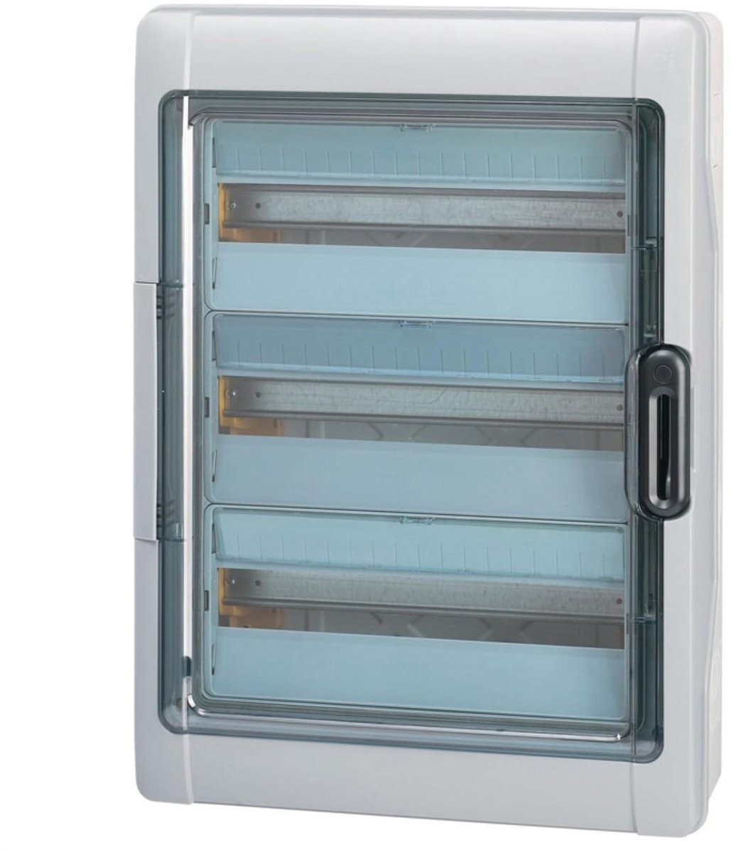 Verdeelkast - Groepenkast Zonder Aardlek - Elektrische Installatie - IP65 Waterdicht - 622 x 448 x 161 mm - Grijs