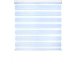 Dubbel rolgordijn - Nacht en dag gordijn - Raamdecoratie - Flexibele installatie - 120x250 cm - Lichtblauw