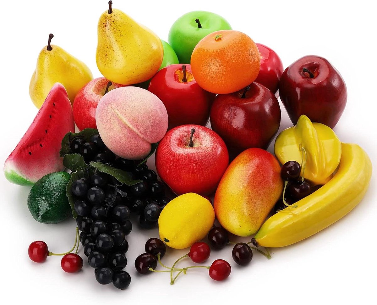 Kunstfruit Decoratie - Nepfruit Set - Huis Decoreren - Levensecht Realistisch - 28 Stuks - Geassorteerd
