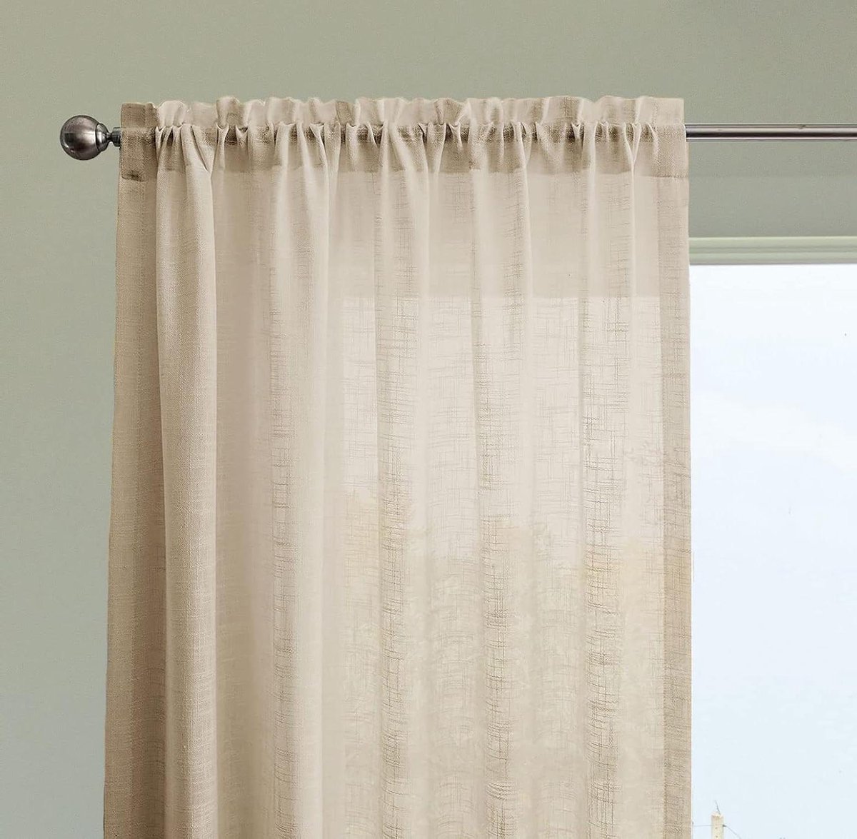Transparante Gordijnen - Paneelgordijnen Deurpanelen - Woonkamer Decoratie - Handgemaakt K