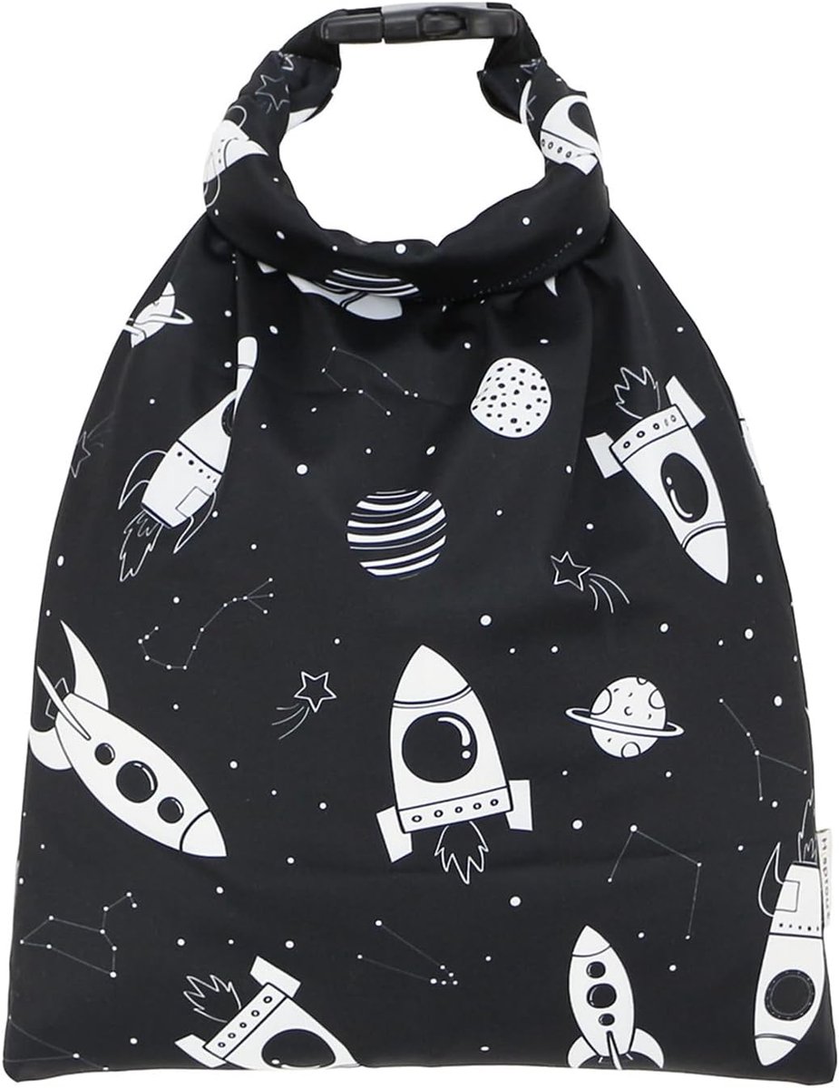 Waterproof Wet/Dry Bag met Buckle - Wasbare - Herbruikbare Tas voor Nat Luiers - Nat Zwemkleding - Reusable Wet/Dry Nappy Bag - Zwart
